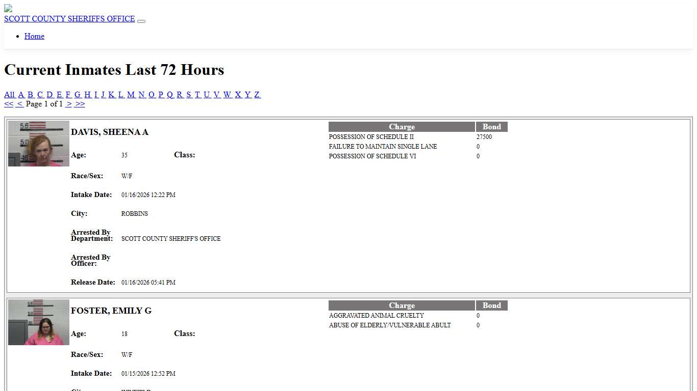 Inmates - ISOMS Portal